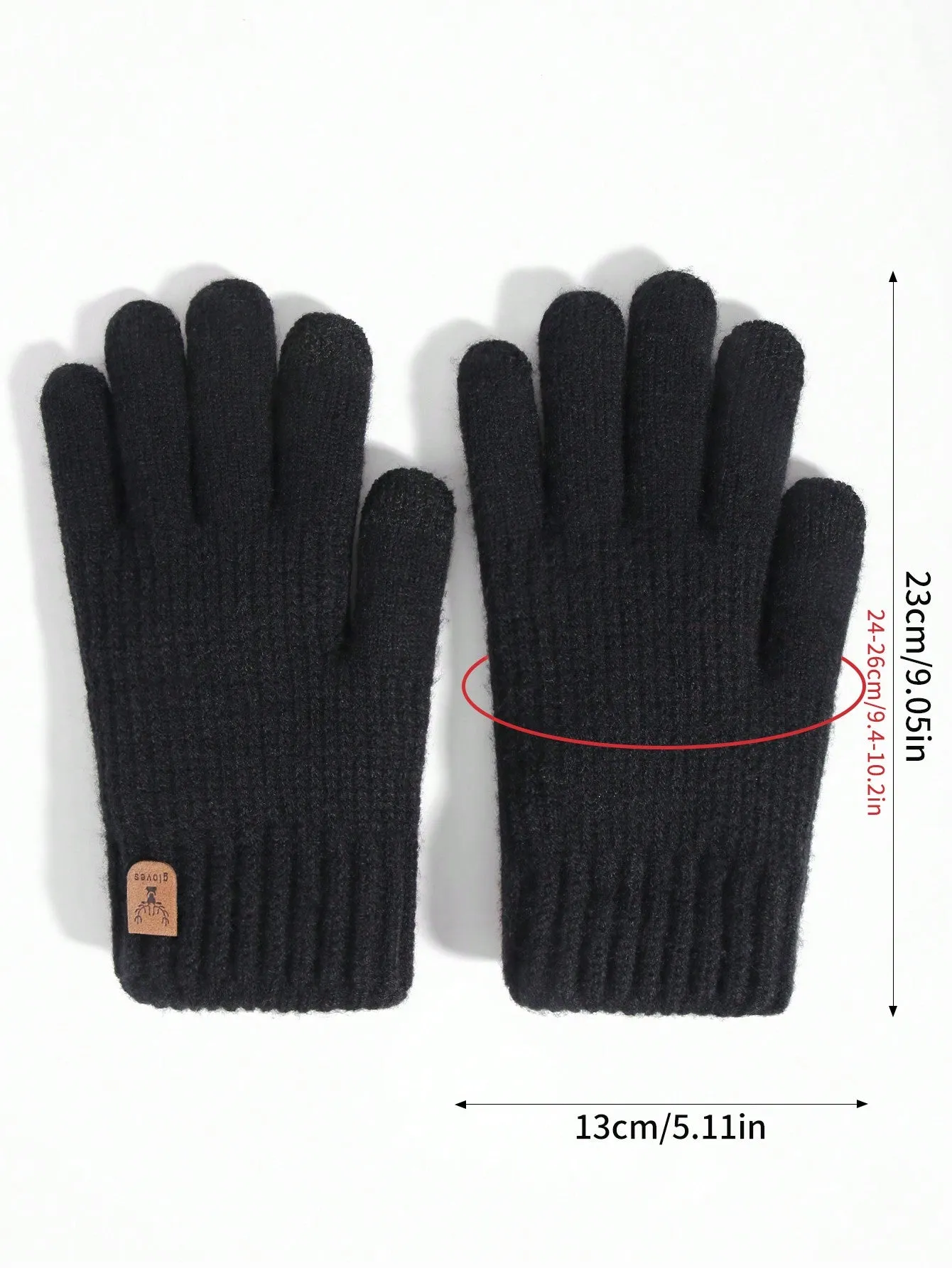 1 par de guantes de invierno para mujer de doble capa aptos para pana tactil, calientitos, tejidos con y forro polar para mantenerle abrigada en climas frios, perfectos para fiestas, conducir, jugar, ciclismo, senderismo y escribir