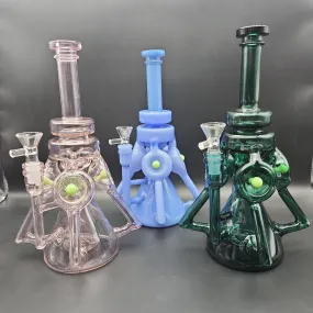 11 Quad Tube Recycler w/ Pyramid Perc