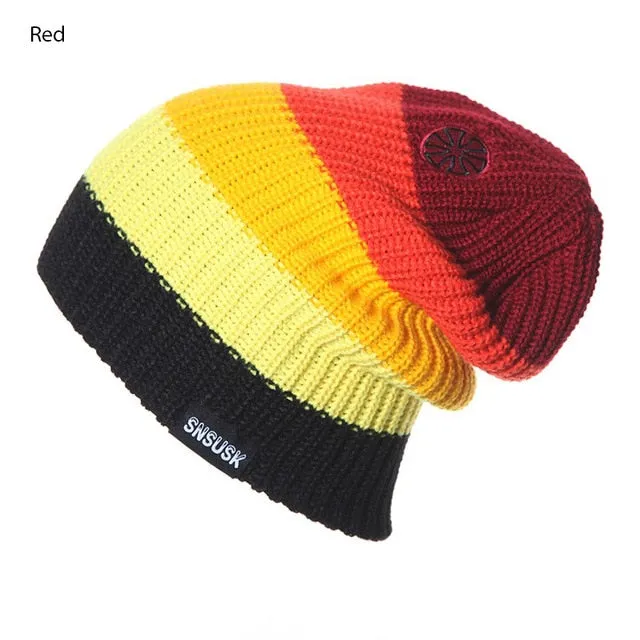 2020 Men Women Warm caps Winter Hats Knitting Skating Skull Caps Turtleneck Beanies Ski Hat Snowboard Cap