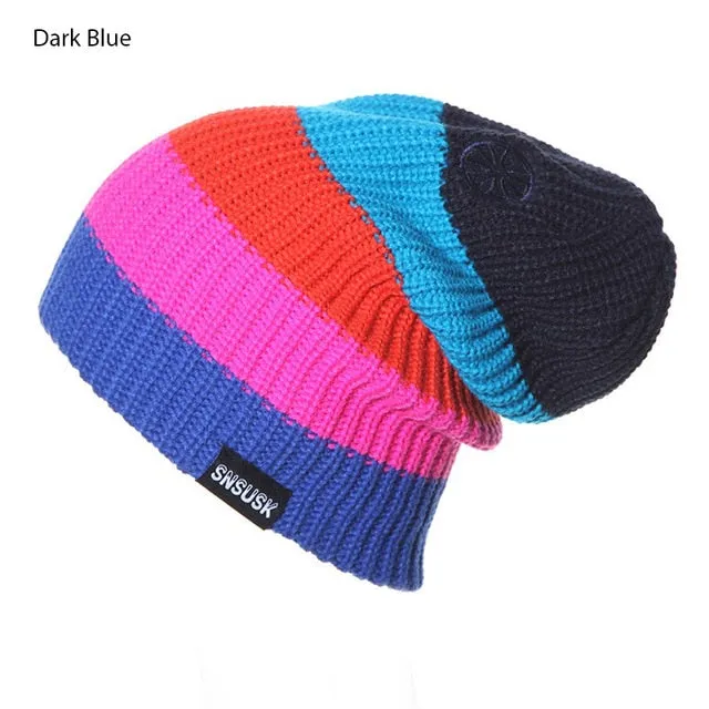 2020 Men Women Warm caps Winter Hats Knitting Skating Skull Caps Turtleneck Beanies Ski Hat Snowboard Cap