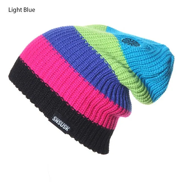 2020 Men Women Warm caps Winter Hats Knitting Skating Skull Caps Turtleneck Beanies Ski Hat Snowboard Cap