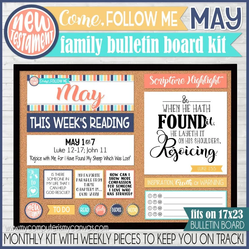 2023 CFM New Testament Family Bulletin Board Kit {MAY} PRINTABLE