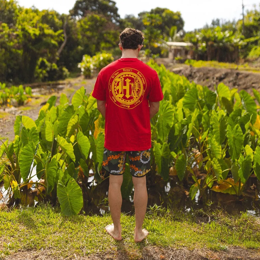 808ALLDAY Red Circle HI Kam Islands T-Shirt