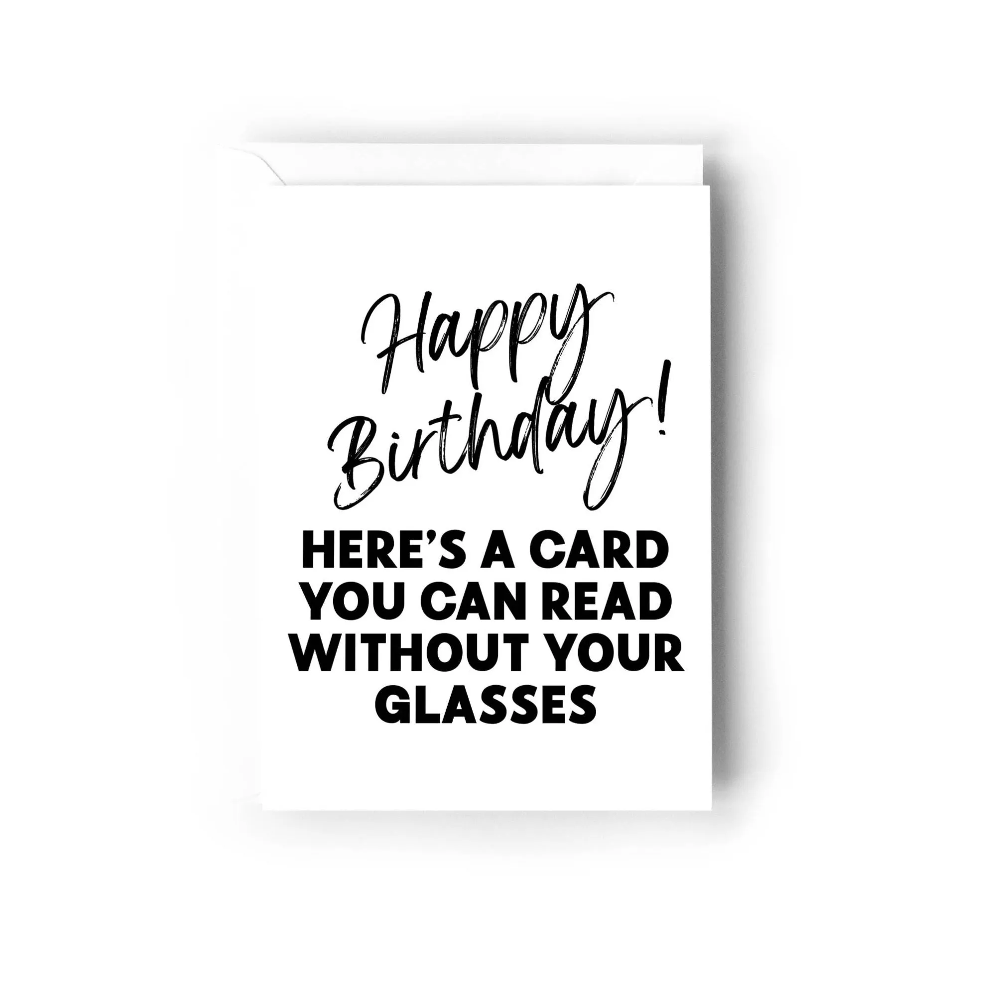 A Card You Can Read Without Your Glasses | Greeting Card