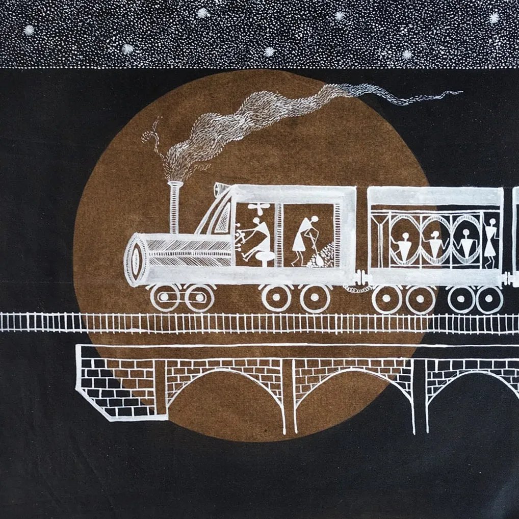 A Tapestry of Wonder in Warli by Dilip Bahotha