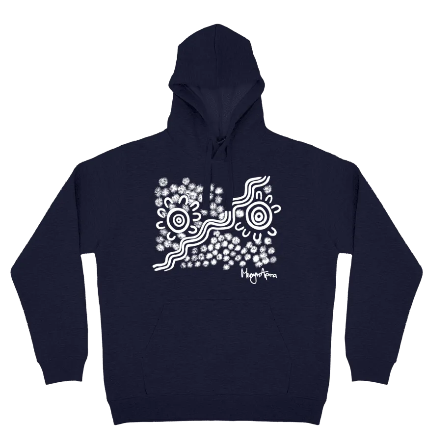 Adults Cozy Hoodie - Women Amongst The Spinifex By Merryn Apma