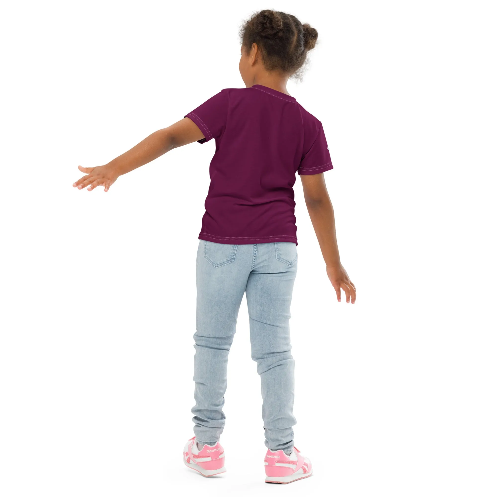 Adventure-Ready: Girl's Short Sleeve Classic Judo Rash Guard - Tyrian Purple