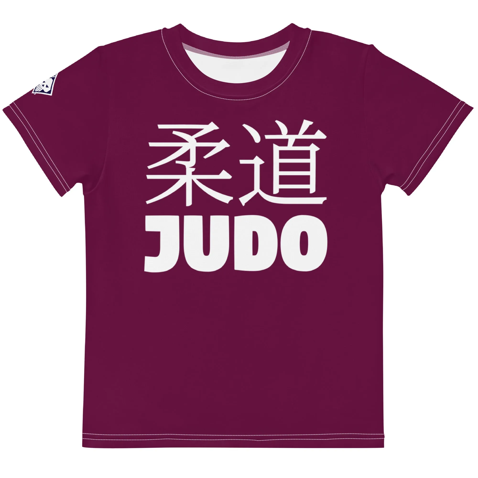 Adventure-Ready: Girl's Short Sleeve Classic Judo Rash Guard - Tyrian Purple