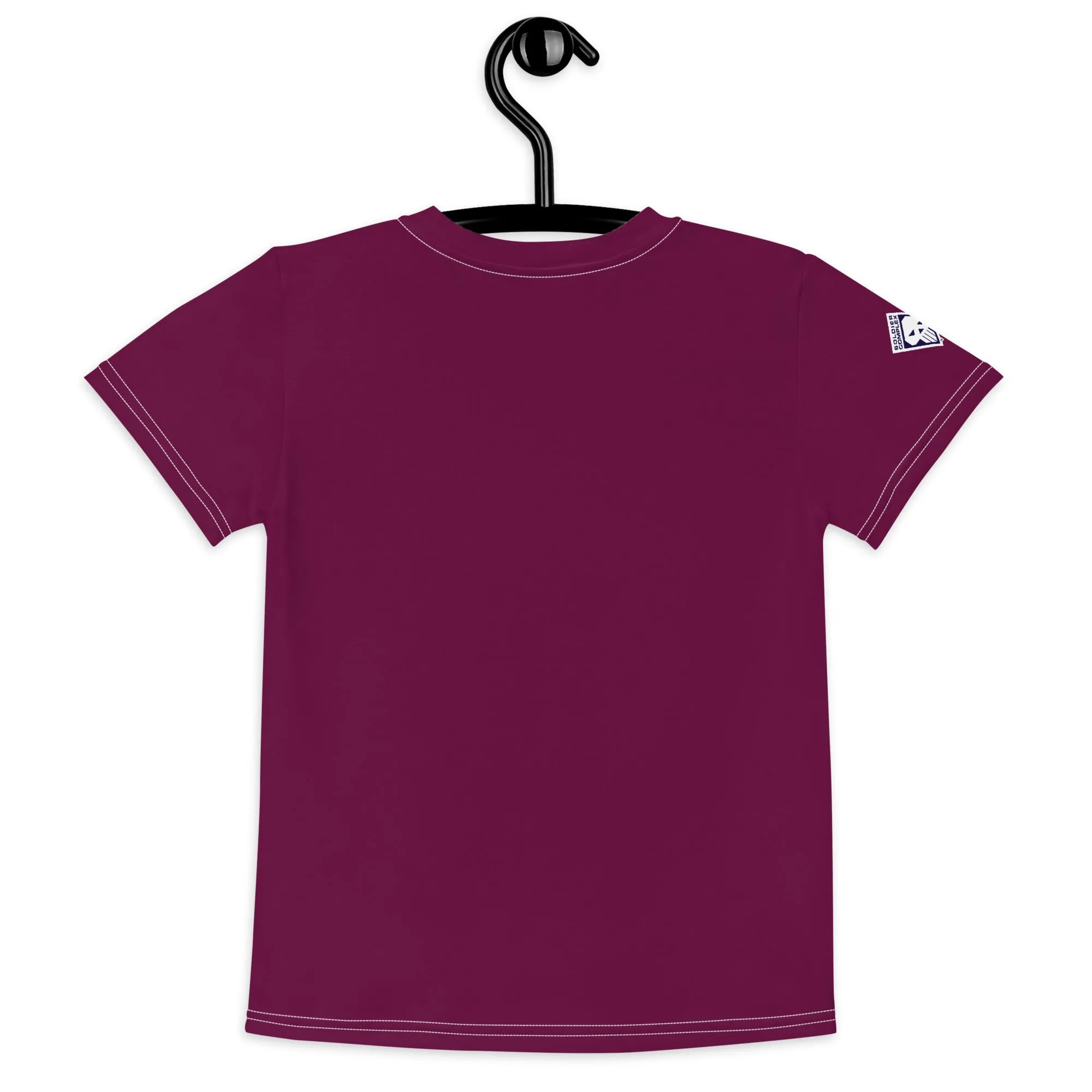 Adventure-Ready: Girl's Short Sleeve Classic Judo Rash Guard - Tyrian Purple