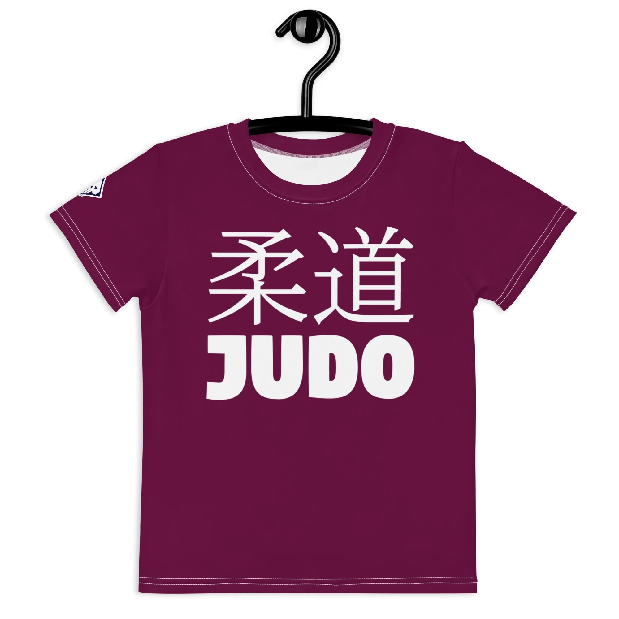 Adventure-Ready: Girl's Short Sleeve Classic Judo Rash Guard - Tyrian Purple