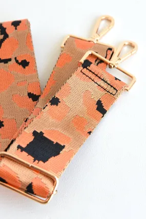 AHDORNED ORANGE/BLACK LEOPARD STRAP