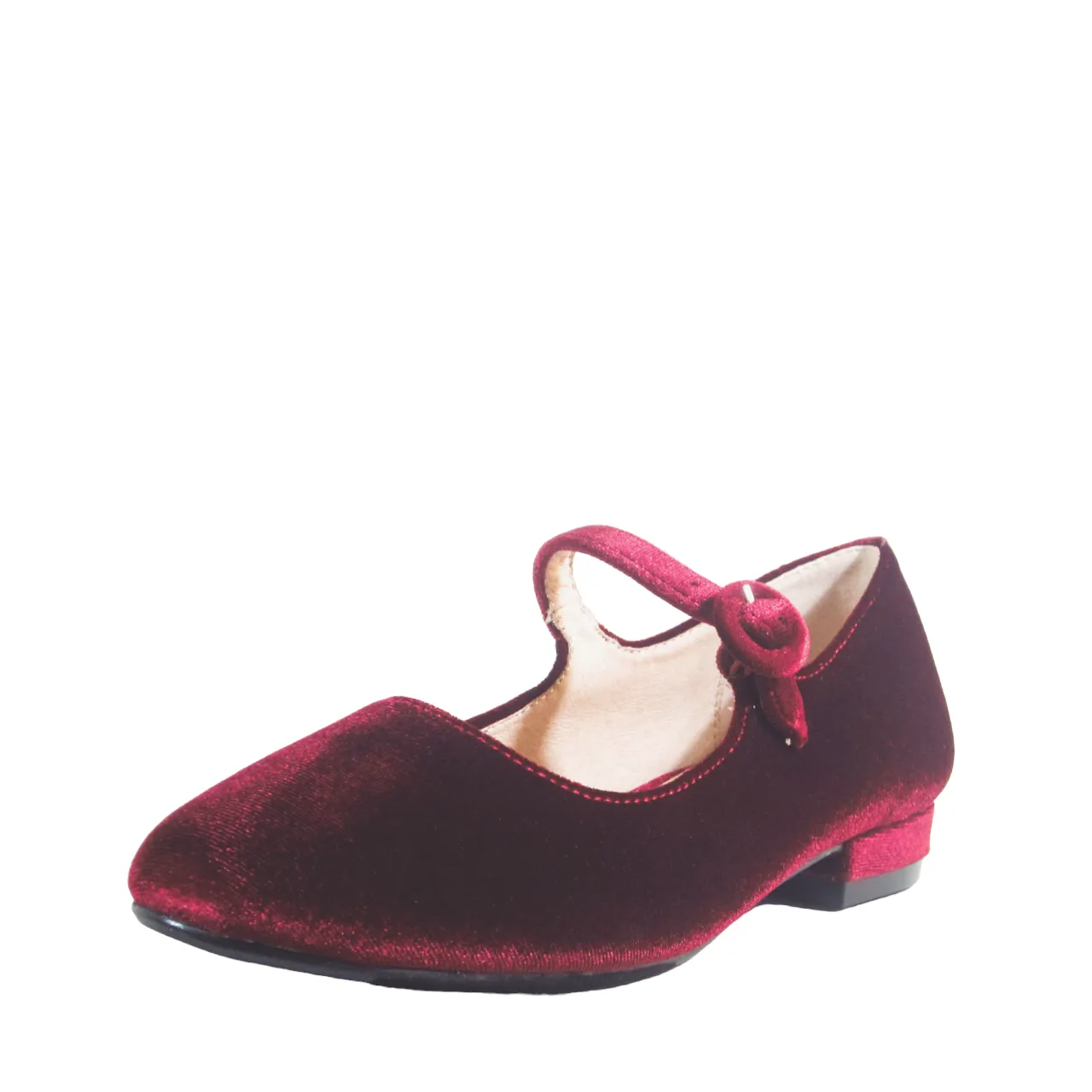 Alice Velvet Mary Jane Flats