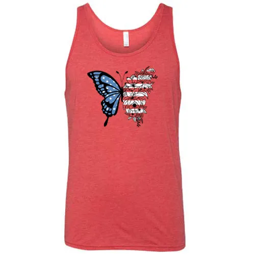 American Flag Butterfly Shirt Unisex