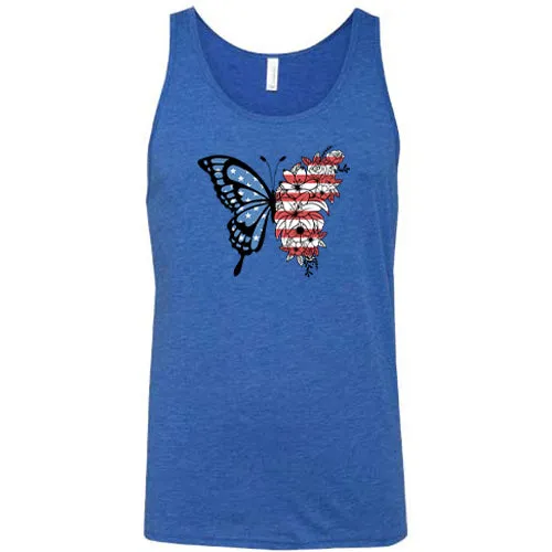 American Flag Butterfly Shirt Unisex