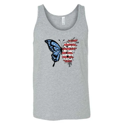 American Flag Butterfly Shirt Unisex