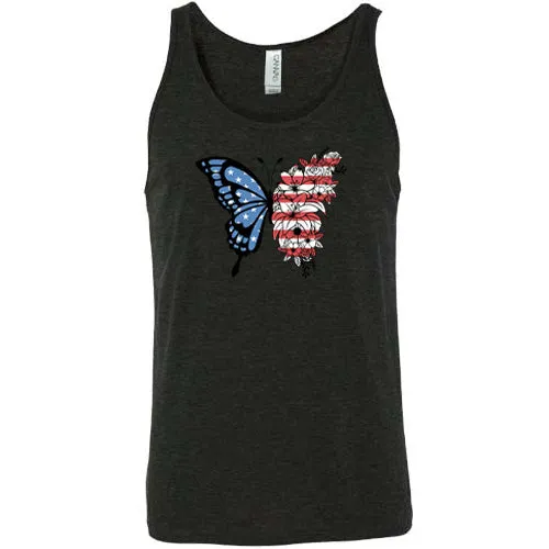 American Flag Butterfly Shirt Unisex