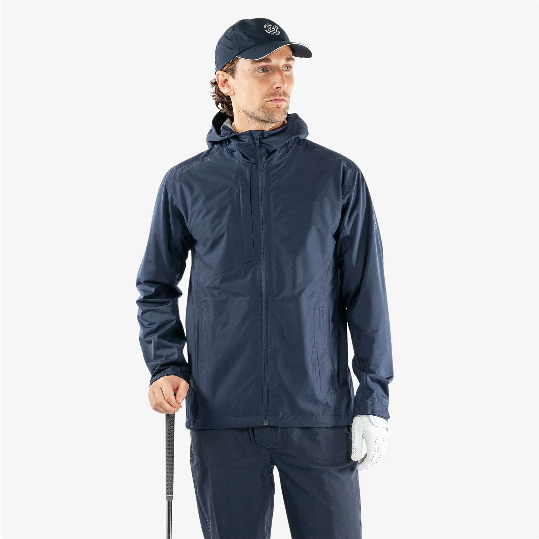 Amos Gore-Tex Full Zip Hooded Waterproof Jacket Navy - 2024