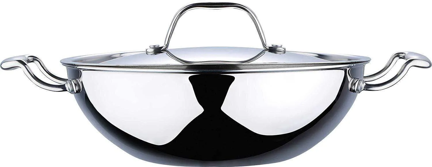 Bergner Argent Triply Stainless Steel Kadai