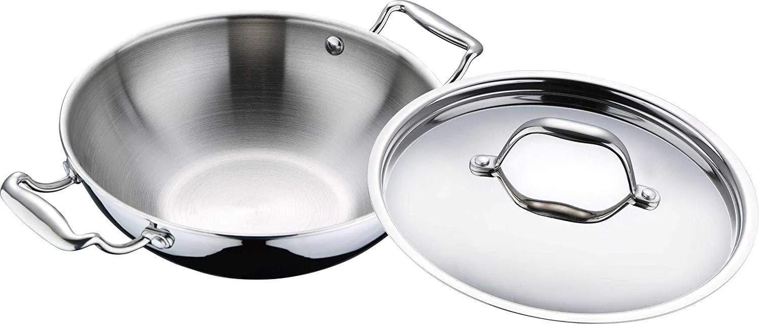 Bergner Argent Triply Stainless Steel Kadai