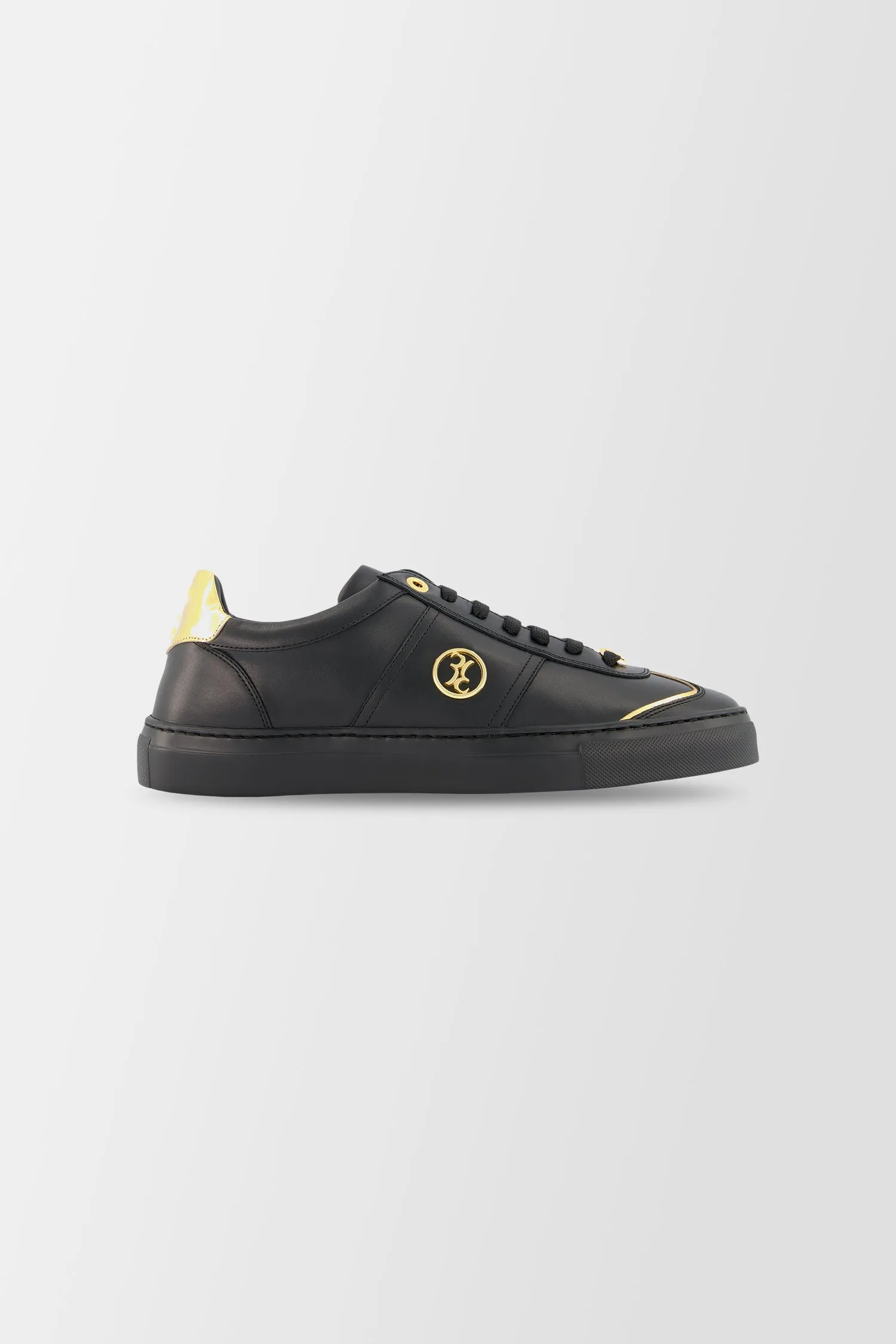 Billionaire Black/Gold Sneakers