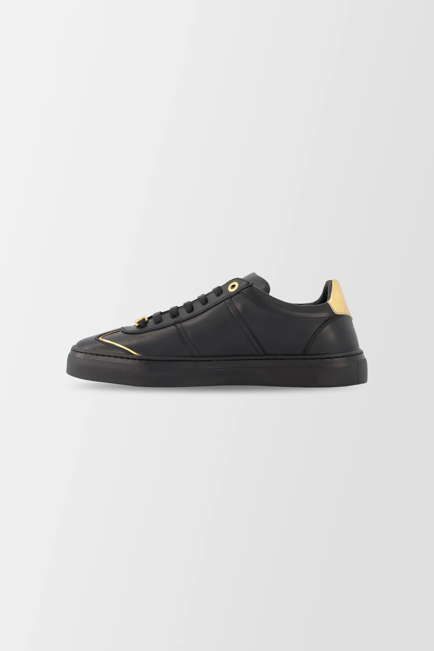 Billionaire Black/Gold Sneakers