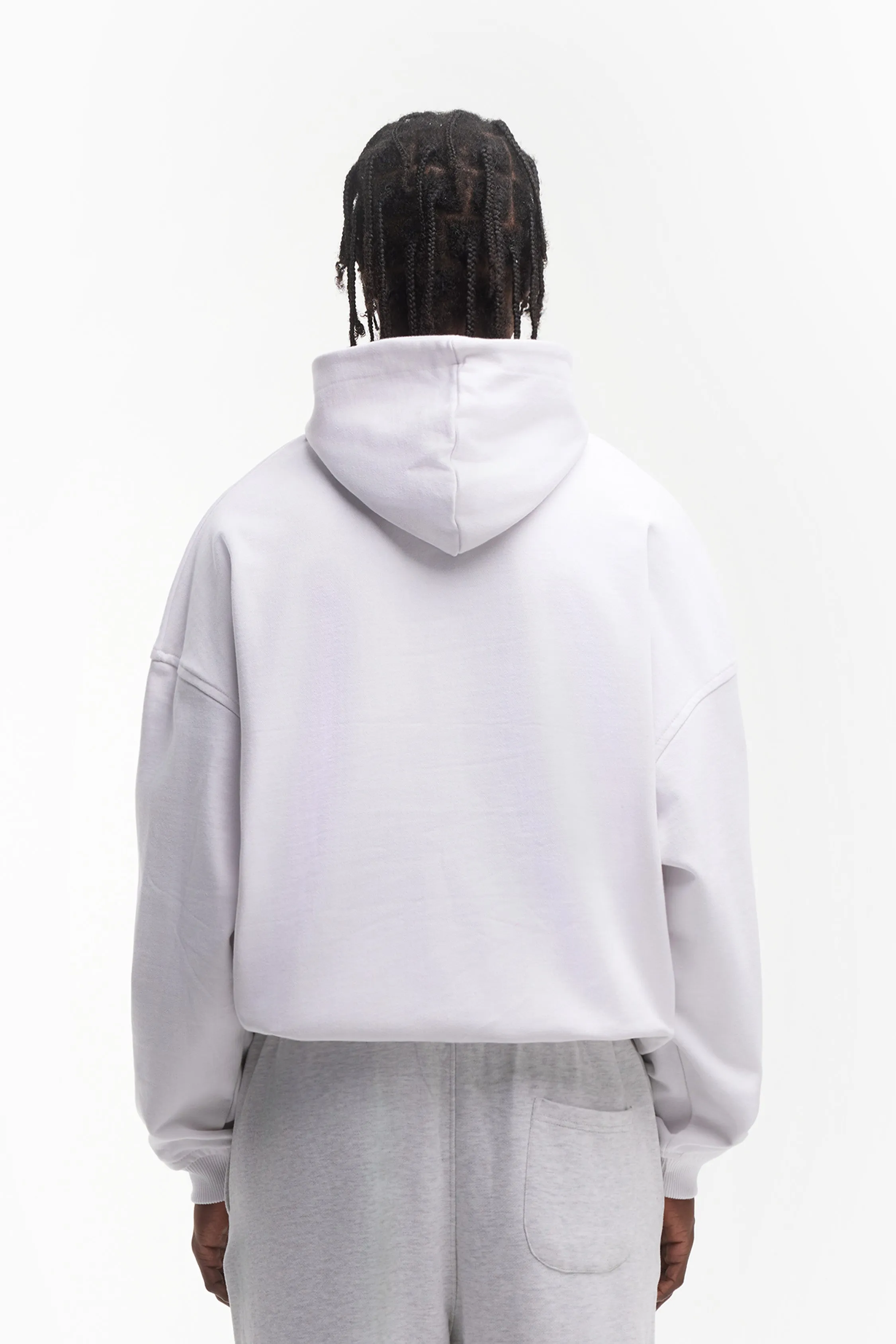 BLUR WHITE HOODIE