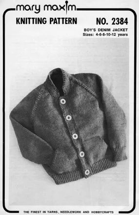 Boy's Denim Jacket Pattern