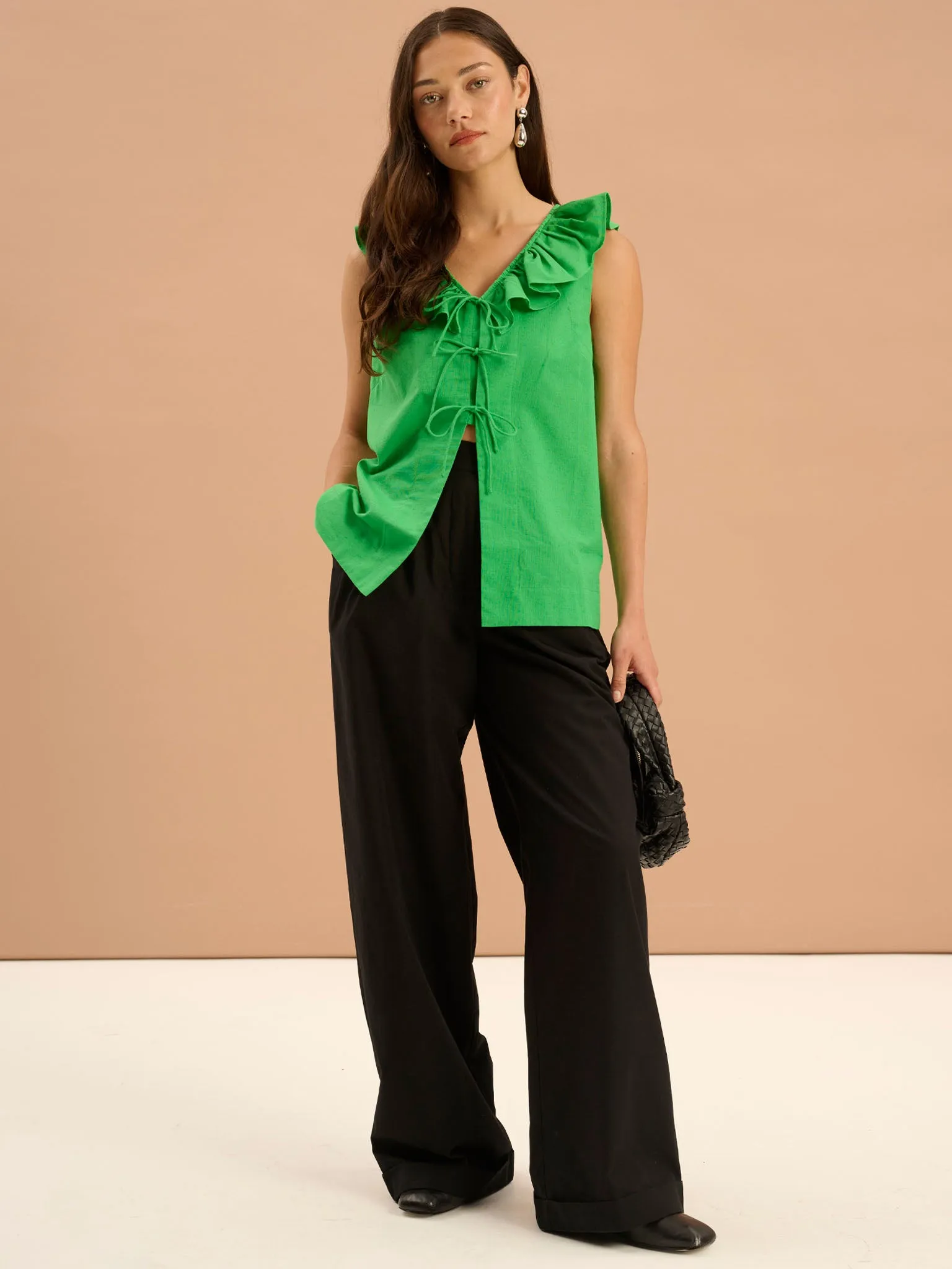 Candy Straight Leg Trouser in Black