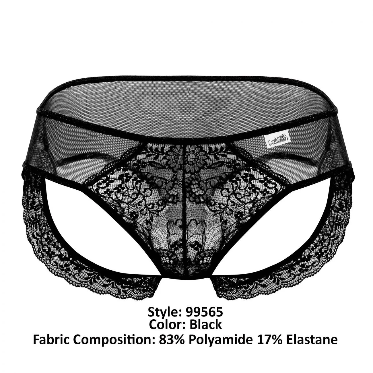 CandyMan Mesh-Lace Thongs