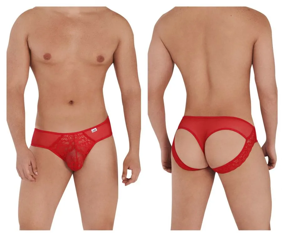 CandyMan Mesh-Lace Thongs