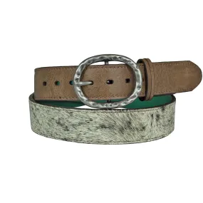 Catchfly Women's Hair-On-Hide Leather Belt