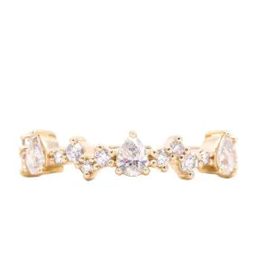 Celestial Pear Diamond Band