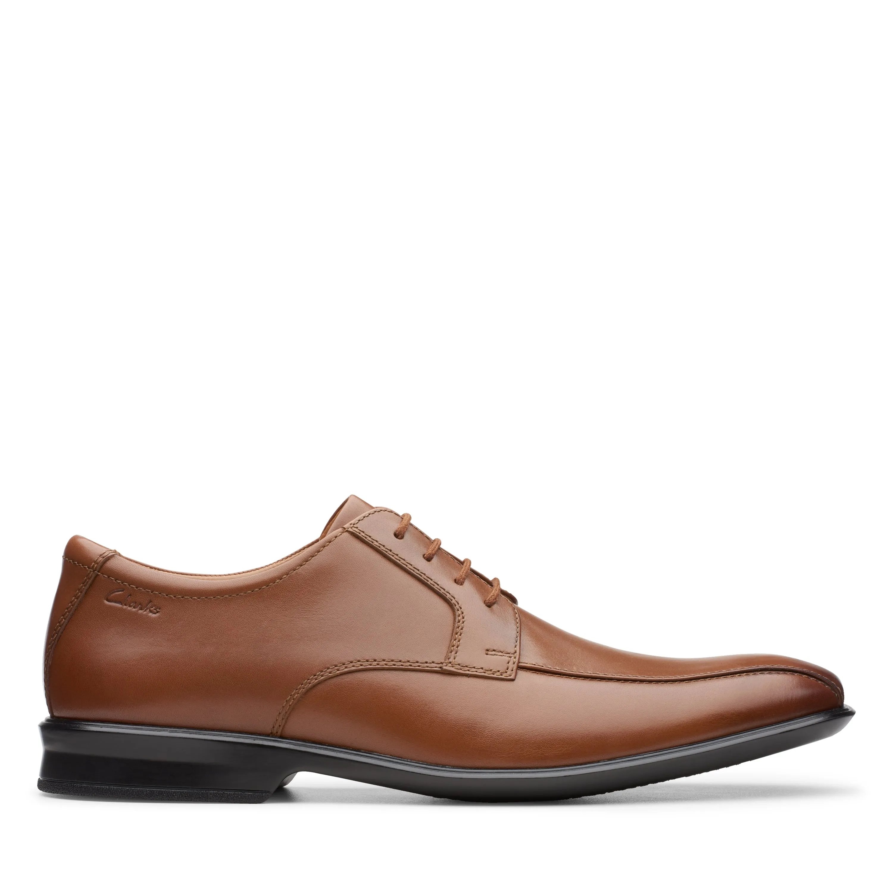 Clarks Bensley Run Dark Tan Leather