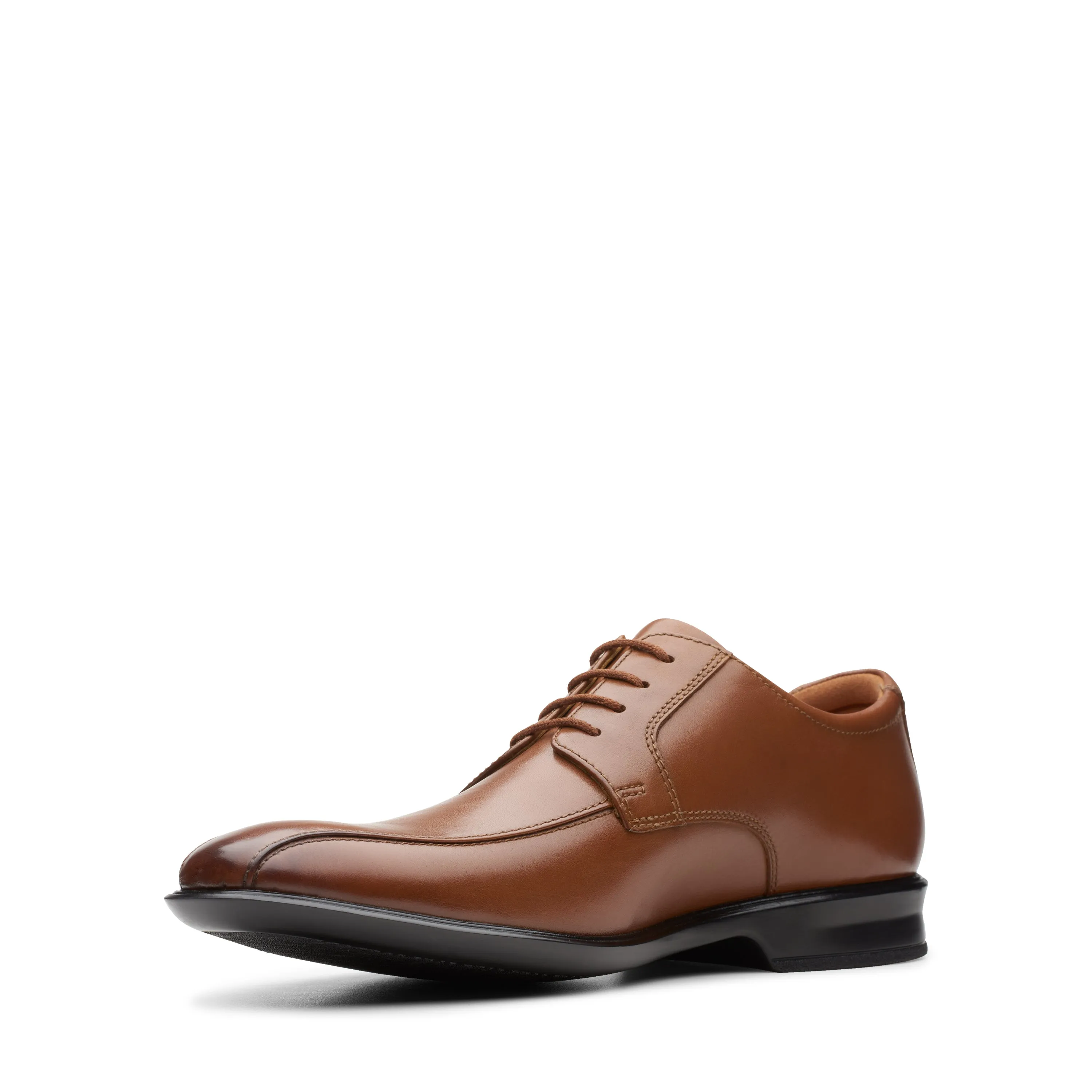 Clarks Bensley Run Dark Tan Leather