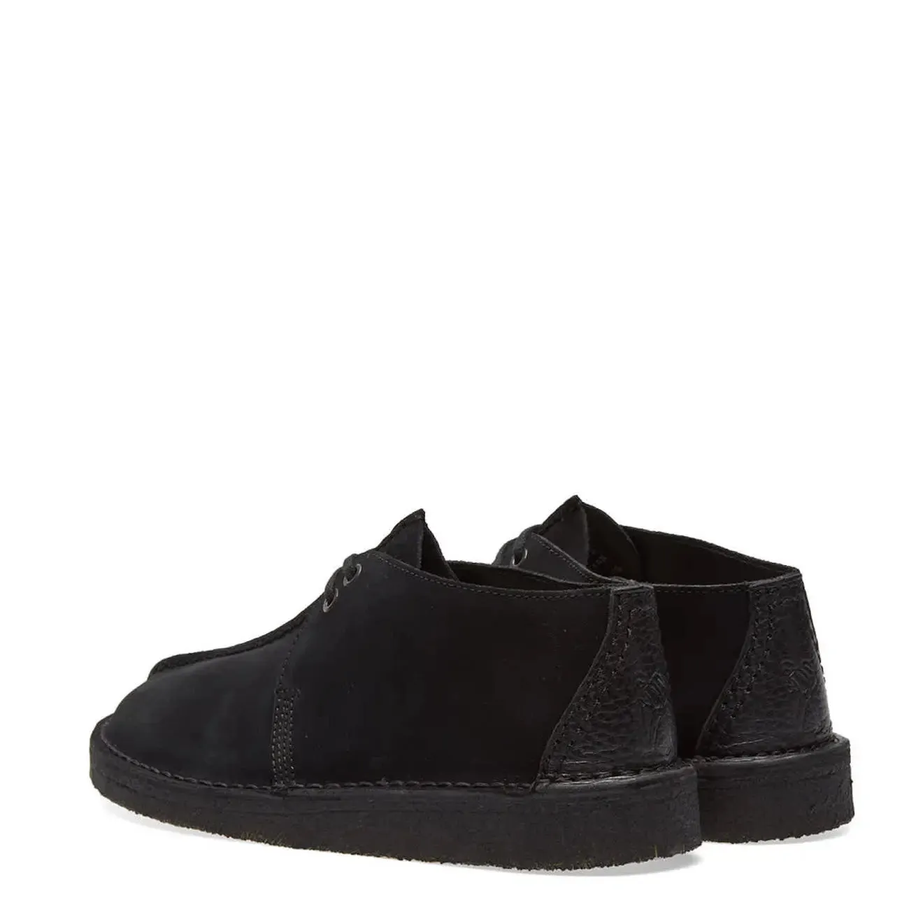 Clarks Originals Desert Trek Shoes Black Suede