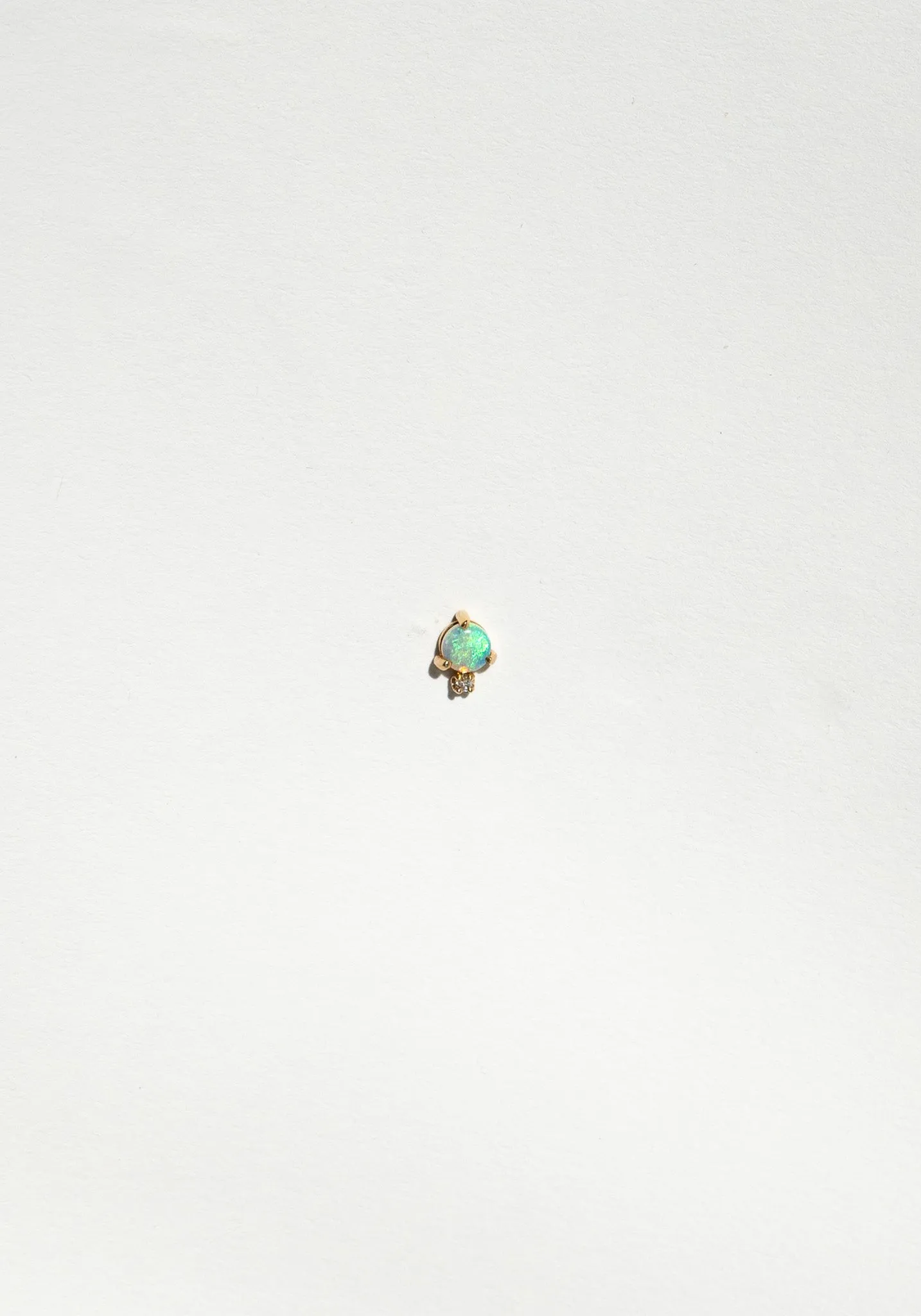 Classic Diamond & Opal Earring