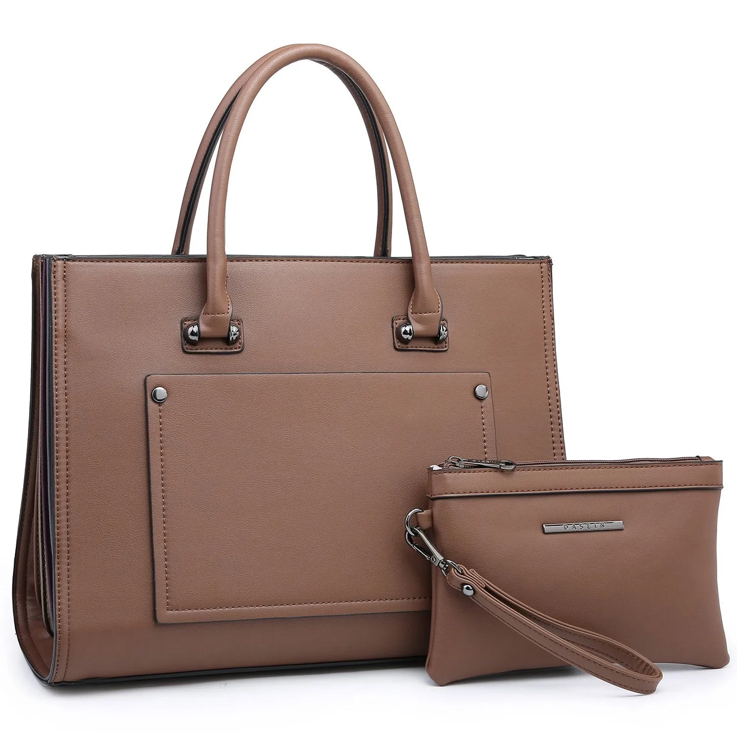 Classic Top Handle Handbag with Matching Wallet