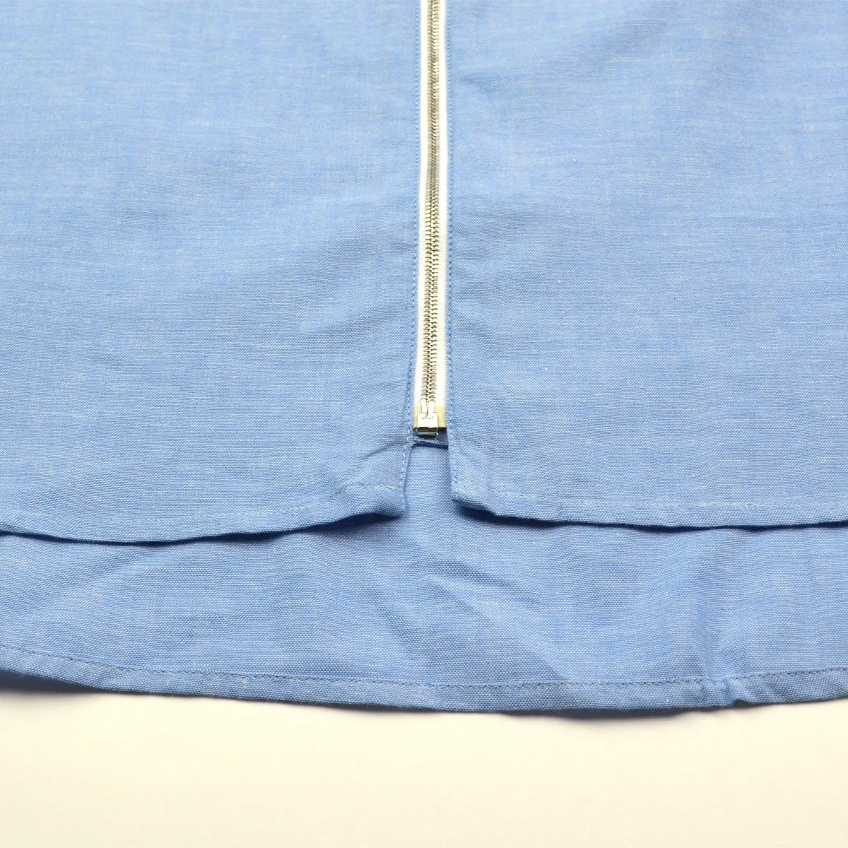 Coltesse - Yamato Oversize Shirt with Zip - Blue