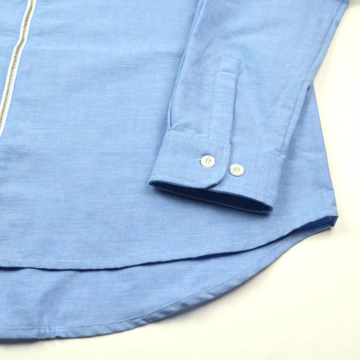 Coltesse - Yamato Oversize Shirt with Zip - Blue