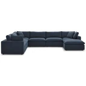 Commix Down Filled Overstuffed 7 Piece Sectional Sofa Set