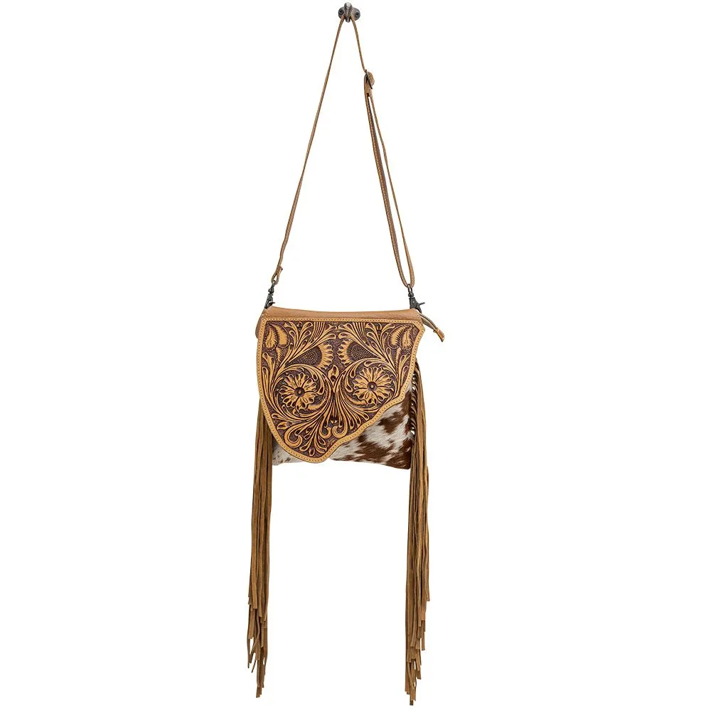 Concealed Carry Pinto Fringe Crossbody Handbag