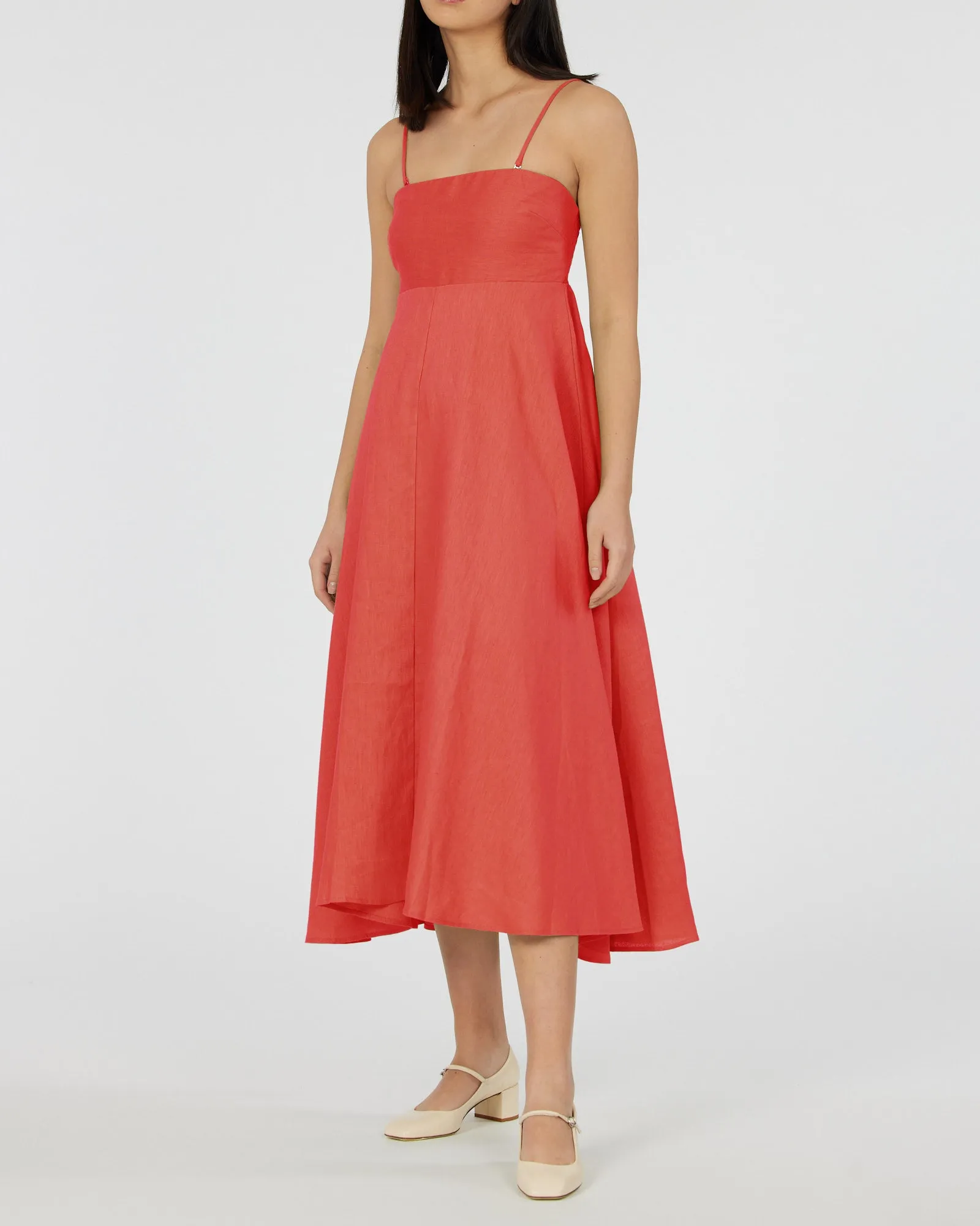 Corinna Linen Midi Dress