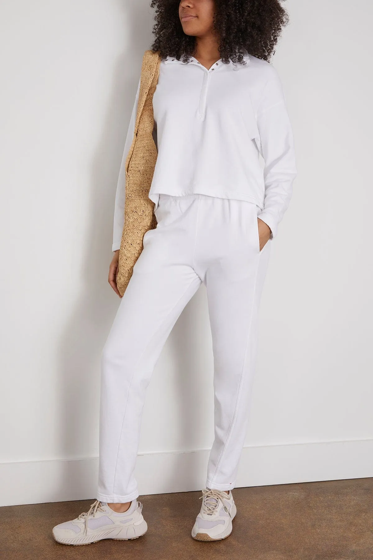 Crosby Sweatpant in White