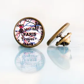 Custom Map Tie Tack