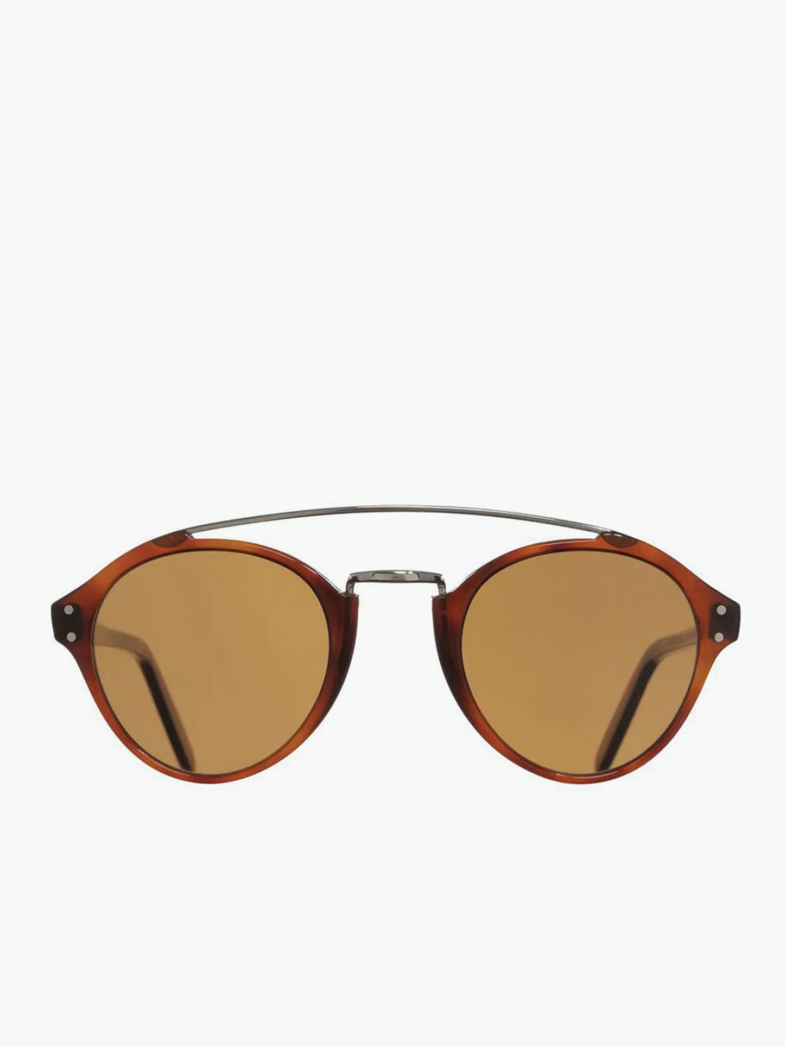 Cutler and Gross Oval-Frame Tortoiseshell Acetate Sunglasses