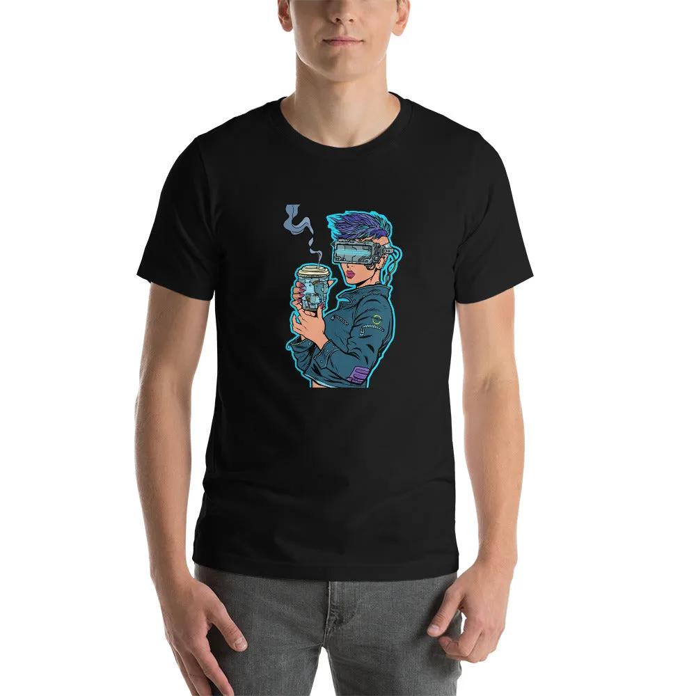 Cyber Coffee Girl T-shirt