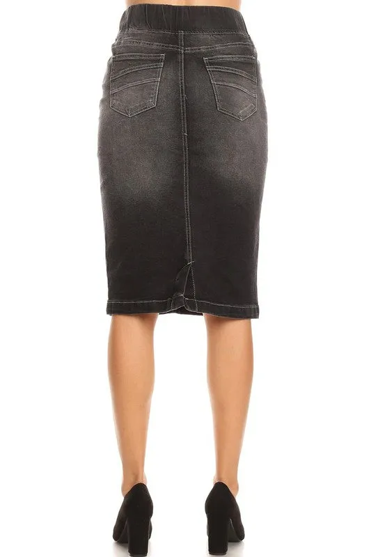 Debbie Jean Skirt-Black Wash