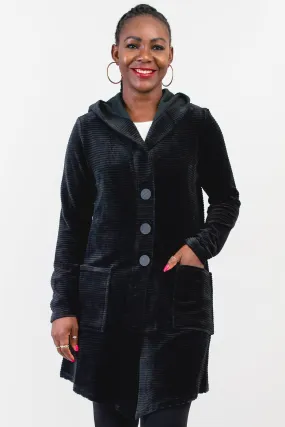 Doreen Jacket, Black, Bamboo Cotton