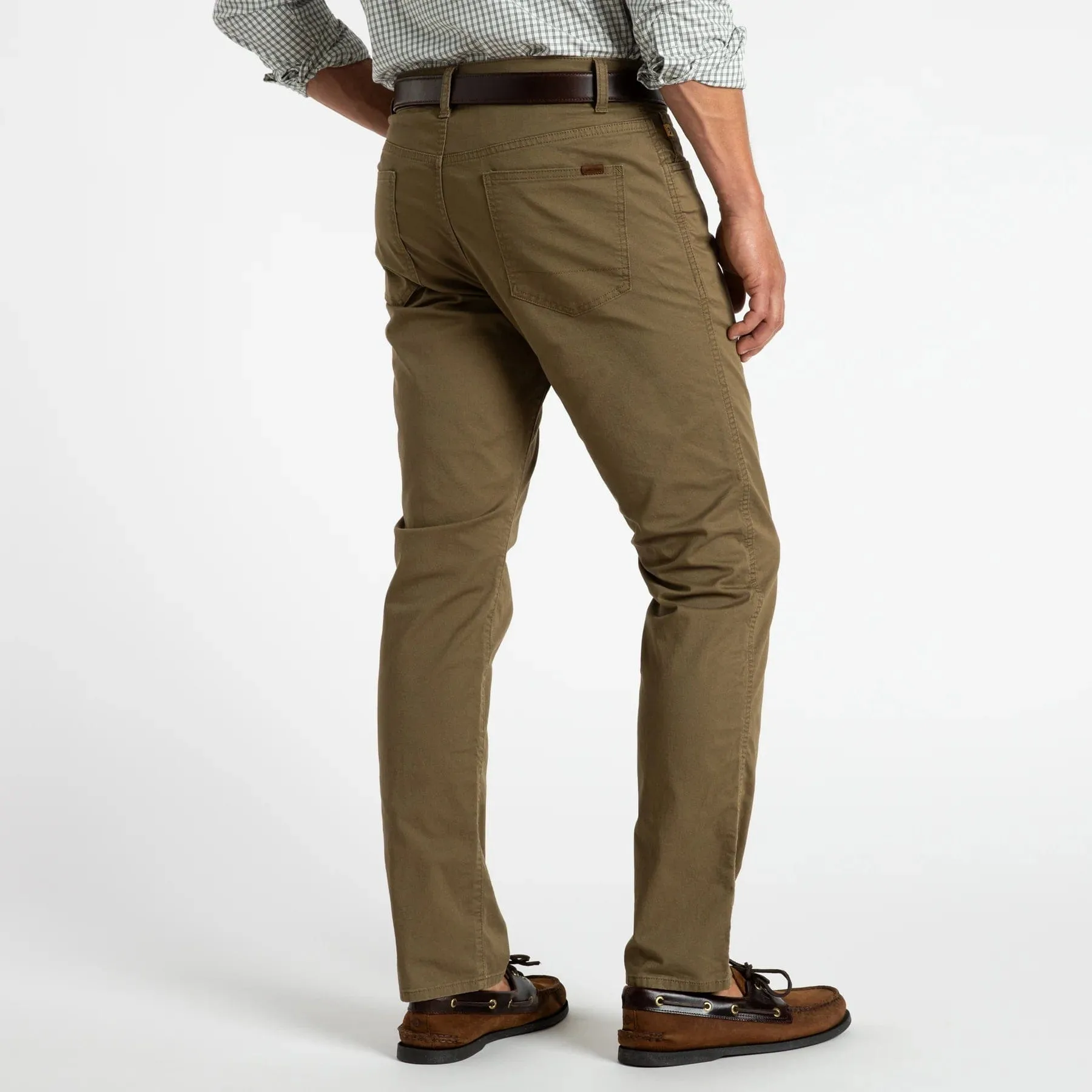 Duck Head Shoreline Twill 5-Pocket in Capers - Men's