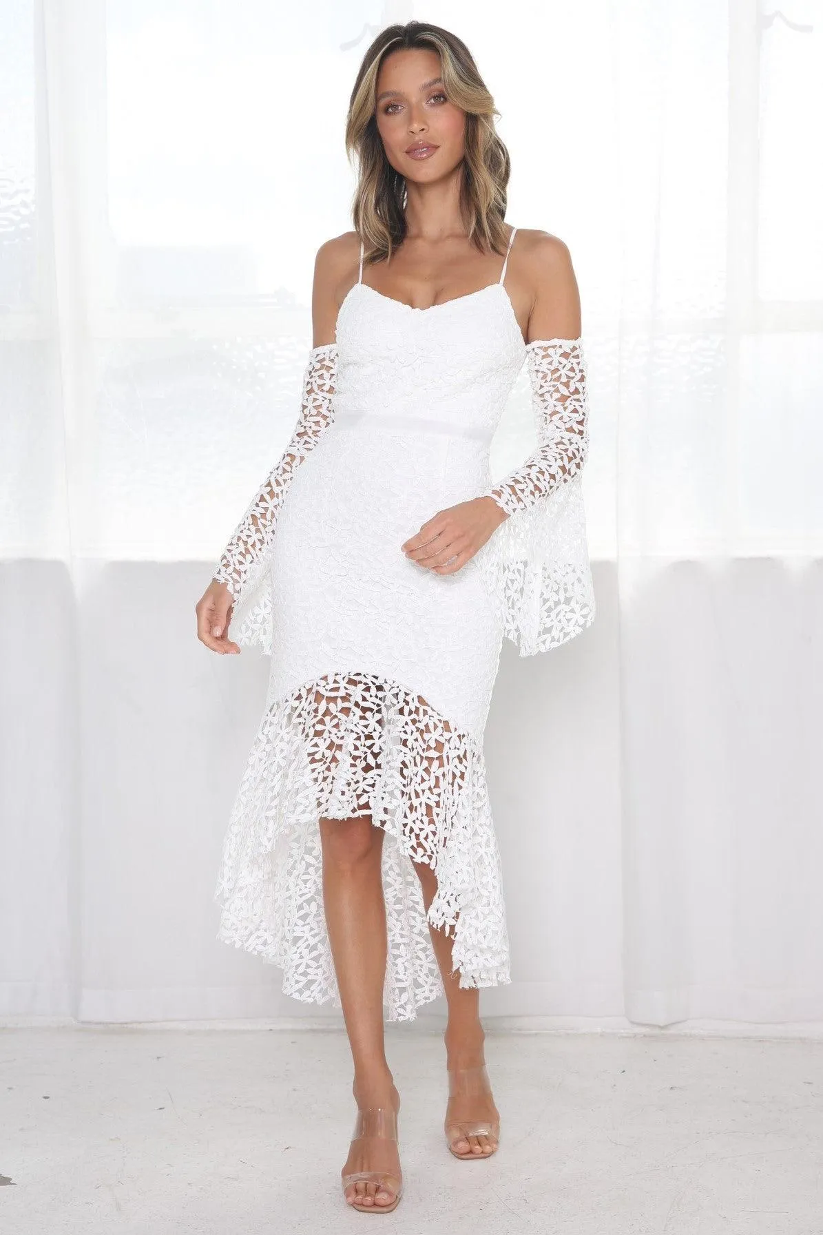 Elena Dress - White